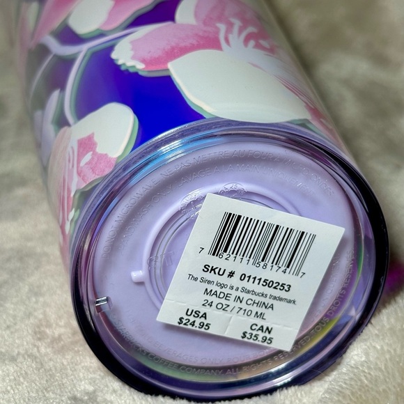 🌸 Starbucks Sakura Cherry Blossum Iridescent Tumbler 24oz (2023) 🌸 - Picture 5 of 5